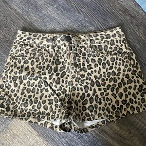 Cheetah print shorts